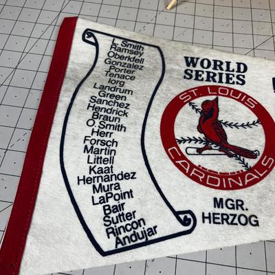Bees  & St. Louis Cardinals world Series Pennants - Many
