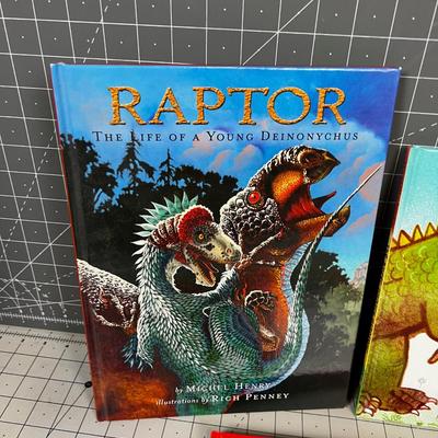 3 Dinosaur Children's Books 