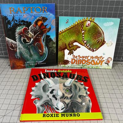 3 Dinosaur Children's Books 