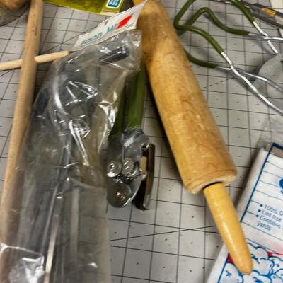 Kitchen Items: Canning, Pairing and Rolling Items.
