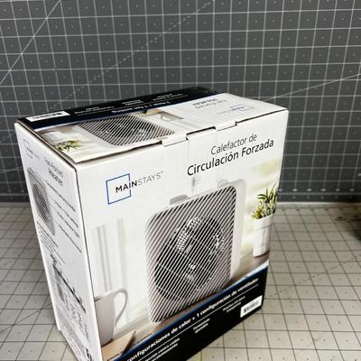NEW Mainstays Fanned Forced Heater
