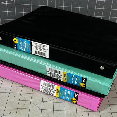 6 New 1" 3-Ring Binders NEW 