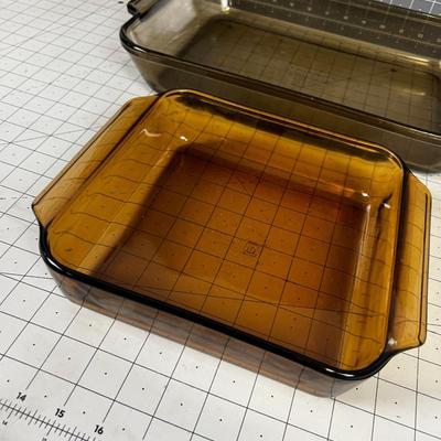 Anchor Hocking Amber & Smoke Color