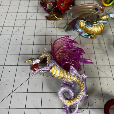 DRAGONS of the Crystal Cave Ornaments 