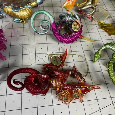 DRAGONS of the Crystal Cave Ornaments 