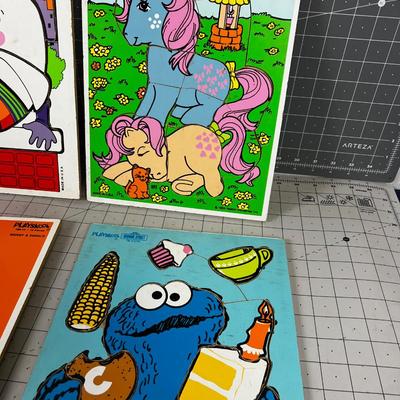 4 Playskool Puzzles