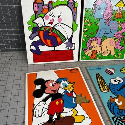 4 Playskool Puzzles