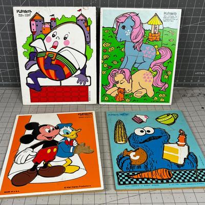 4 Playskool Puzzles