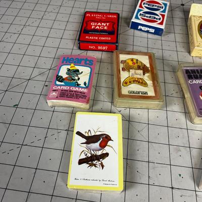 Cards and Card Games; Hearts Animal Rummy Crazy 8 