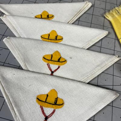 Vintage Napkins, Embroidered, etc.