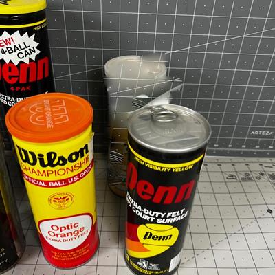 NEW OLD STOCK Tennis Balls (6) Still in sealed can