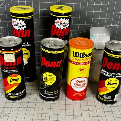 NEW OLD STOCK Tennis Balls (6) Still in sealed can