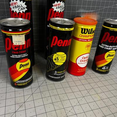 NEW OLD STOCK Tennis Balls (6) Still in sealed can