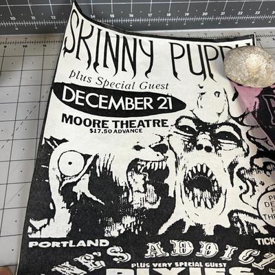 Vintage Punk & New Wave 90's Flyer: THE MISSION , Skinny Puppy's Skate Nigs 