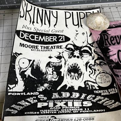 Vintage Punk & New Wave 90's Flyer: THE MISSION , Skinny Puppy's Skate Nigs 