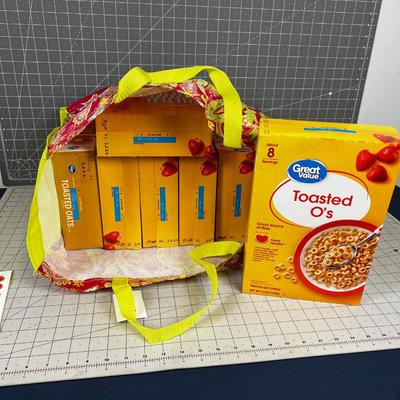 8 boxes of Toasted "O's"