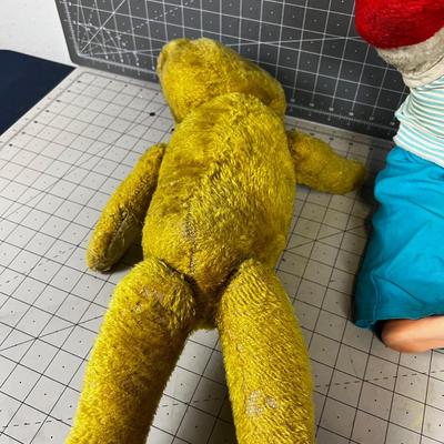 Vintage Monkey & Teddy Bear 
