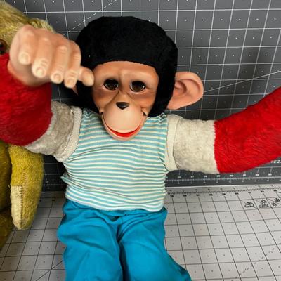 Vintage Monkey & Teddy Bear 