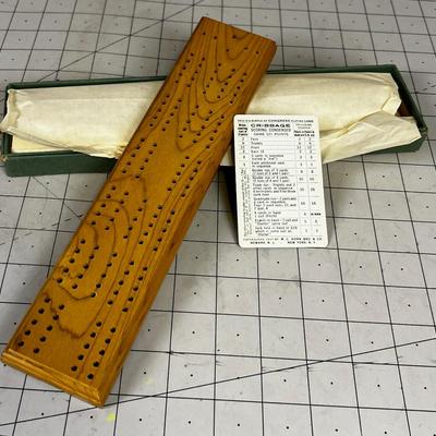 Vintage Cribbage Board 