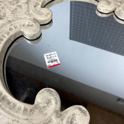 2 Decorative Mirrors with  Resin Frames 
