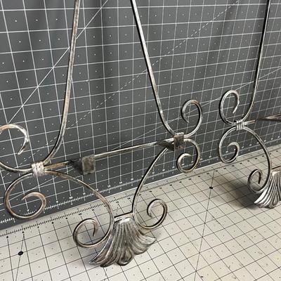 2 Wall Mounted Frame or Plate Holders 