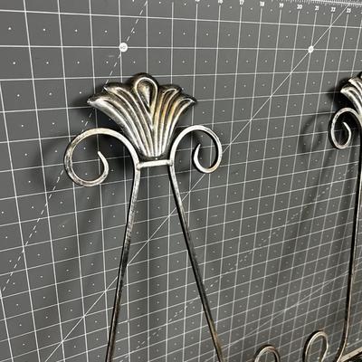 2 Wall Mounted Frame or Plate Holders 