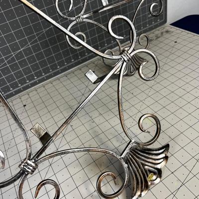 2 Wall Mounted Frame or Plate Holders 