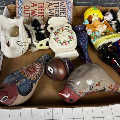 Tray of Decorative Ceramics