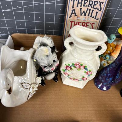 Tray of Decorative Ceramics
