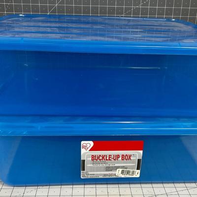 2 Blue under the Bed Totes