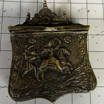 Antique Turkish Ottoman Empire Cartridge Holder BRASS