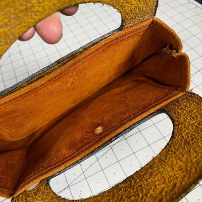 Hippy Purse from the 70's Leather & Suede Hand Tooled 