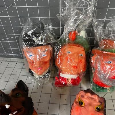 Collection of Fairy Tale Hand Puppets European Probably Germany