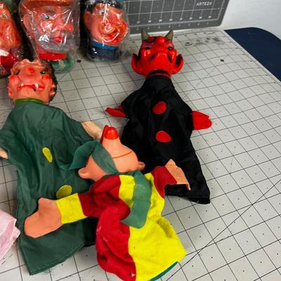 Collection of Fairy Tale Hand Puppets European Probably Germany