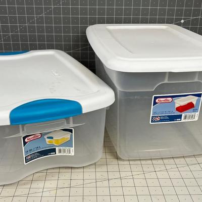 2 Small Totes for Project Storage