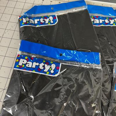 5 Rectangle NEW Party Table Covers BLACK