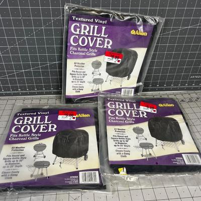 3 Grill Covers NEW 