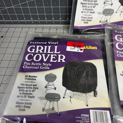 3 Grill Covers NEW 