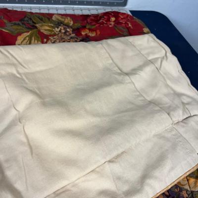 2 Shams, Like New  Red Rusty Color