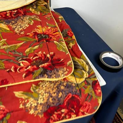 2 Shams, Like New  Red Rusty Color