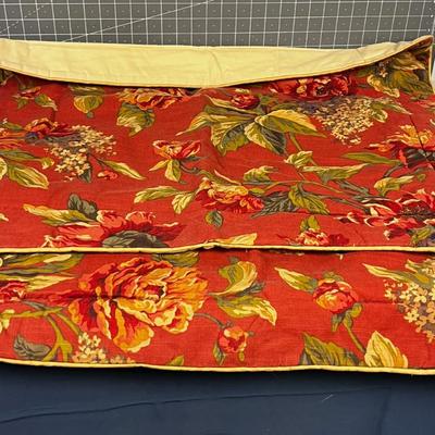 2 Shams, Like New  Red Rusty Color