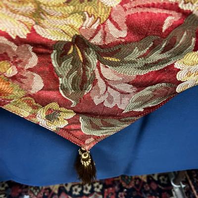 2 Table Runners, by Home Fashion International Rusty Red Gold. 