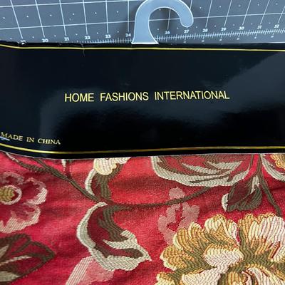 2 Table Runners, by Home Fashion International Rusty Red Gold. 