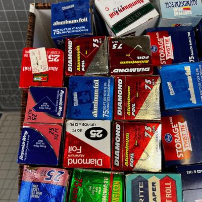 Bankers Box of Plastic Bag 1 Gallon and Aluminum Foil NEW