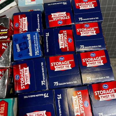 Bankers Box of Plastic Bag 1 Gallon and Aluminum Foil NEW