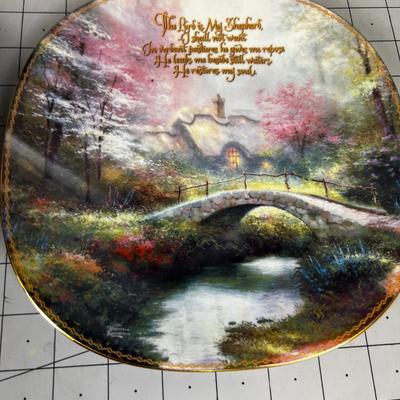 4 Thomas Kinkade Plates of Inspiration 