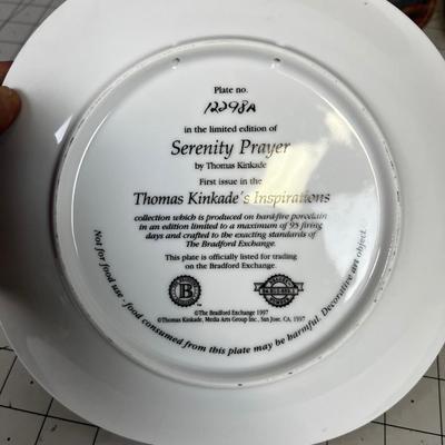 4 Thomas Kinkade Plates of Inspiration 