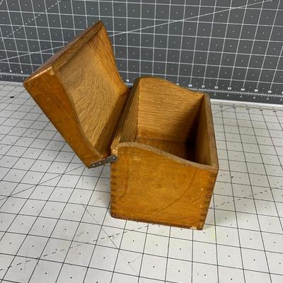 Shaw Walker Index Card Box Finger jointed 