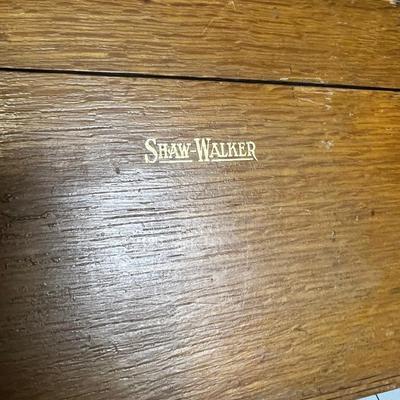 Shaw Walker Index Card Box Finger jointed 