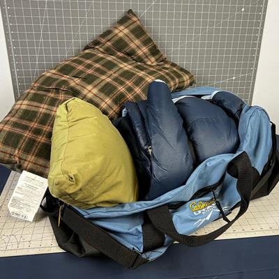 Sleeping Bag, 2 Pillow and NICE Bag